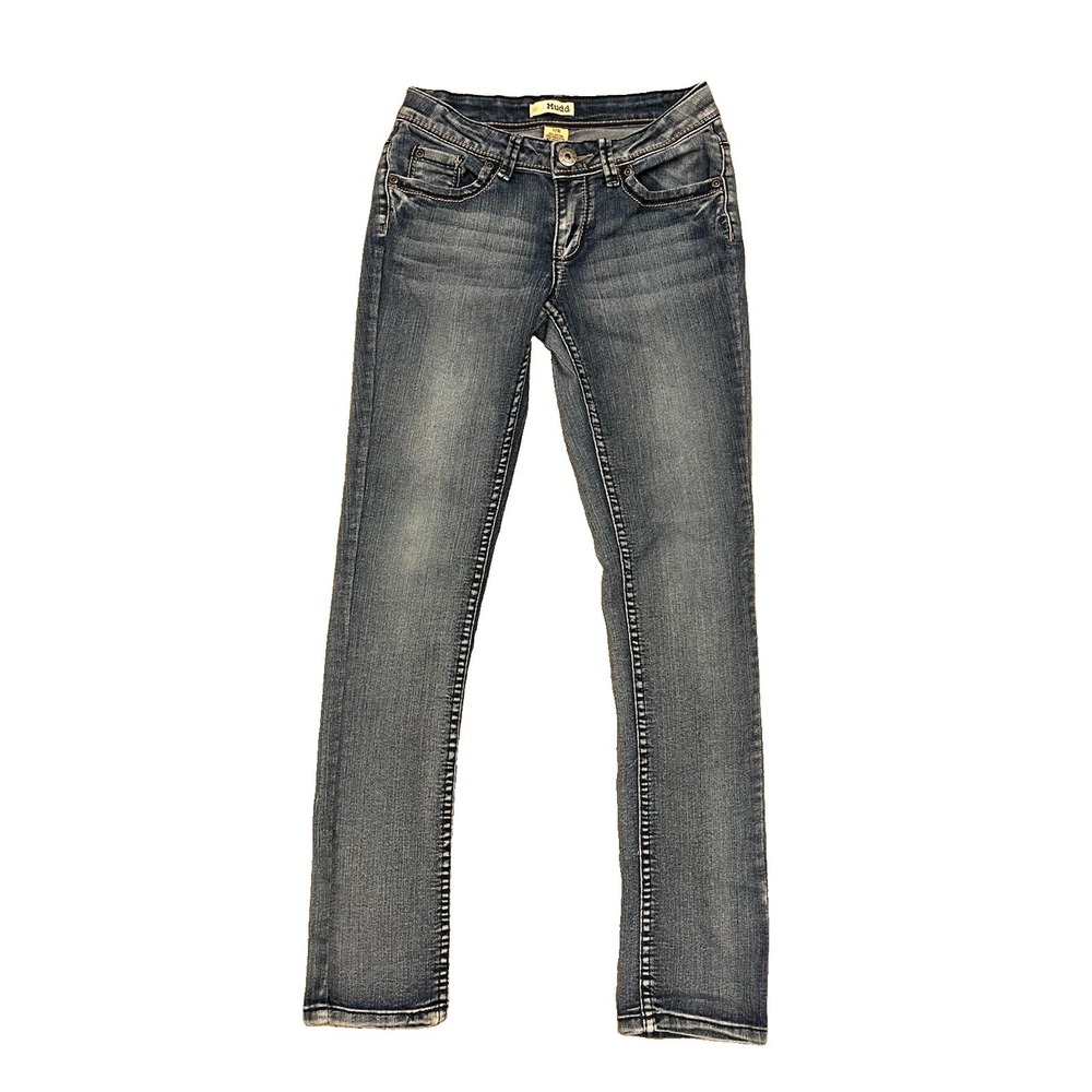 Y2K MUDD Girls Jeans  Low Rise Straight Leg Youth Sz 12R